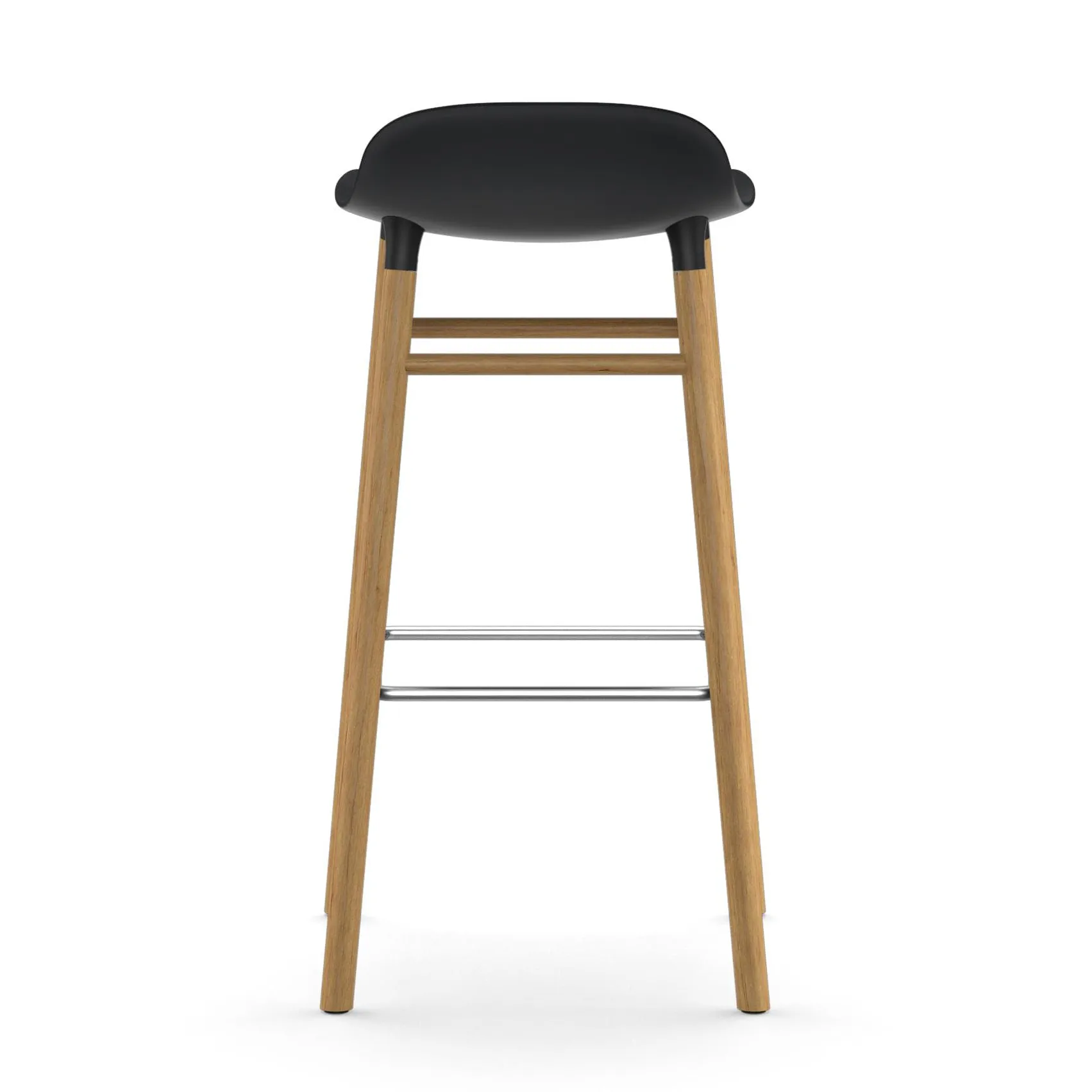 Form barstol eikebein 75 cm, svart Normann Copenhagen
