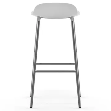 Form barstol forkromede bein 75 cm - Hvit - Normann Copenhagen