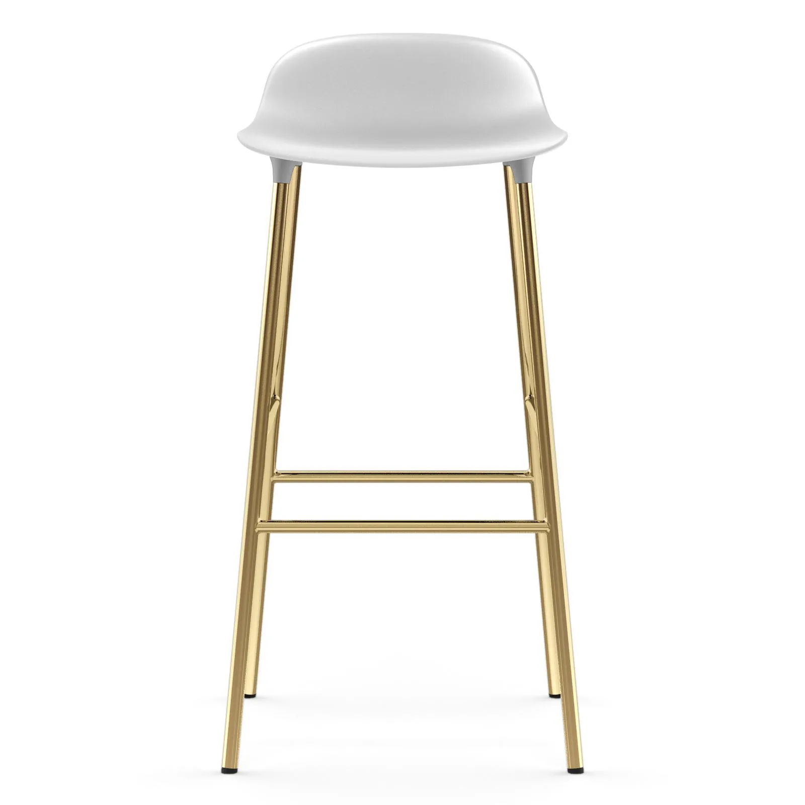 Form barstol messingsbein 75 cm, Hvit Normann Copenhagen