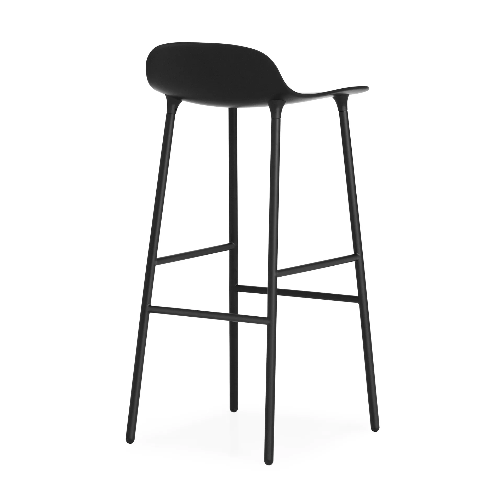 Form barstol metallbein 75 cm, svart Normann Copenhagen