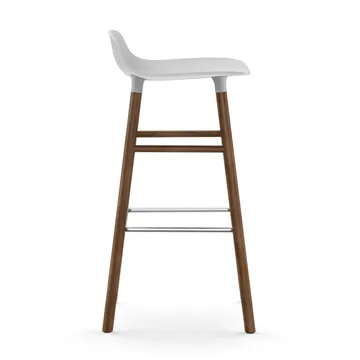 Form barstol valnøttbein 75 cm - hvit - Normann Copenhagen