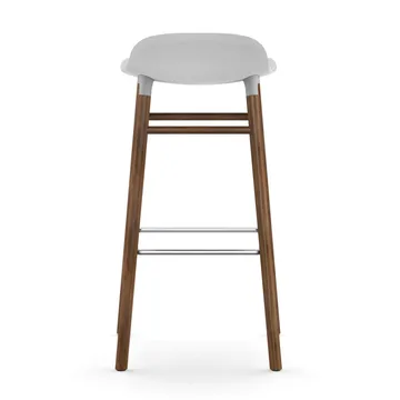 Form barstol valnøttbein 75 cm - hvit - Normann Copenhagen