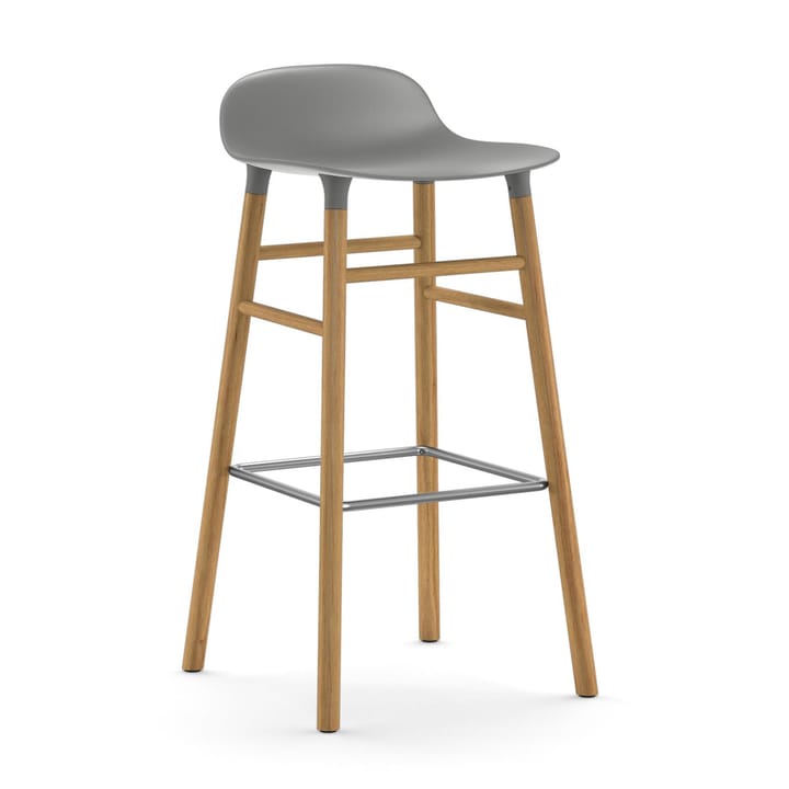 Form Chair barstol eikben - grå - Normann Copenhagen