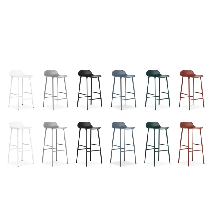 Form Chair barstol metallben, hvit Normann Copenhagen