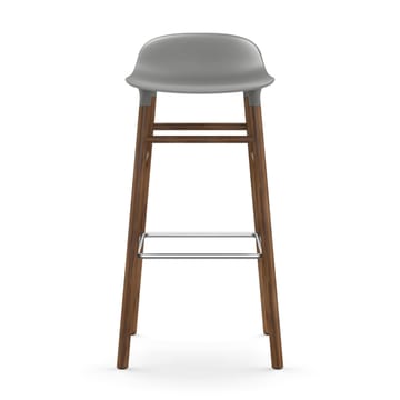 Form Chair barstol valnøttben - grå - Normann Copenhagen