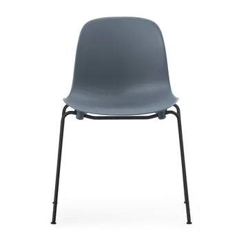 Form Chair stablebar stol svarte ben 2-pk, Blå - Normann Copenhagen