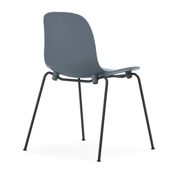 Form Chair stablebar stol svarte ben 2-pk, Blå - Normann Copenhagen