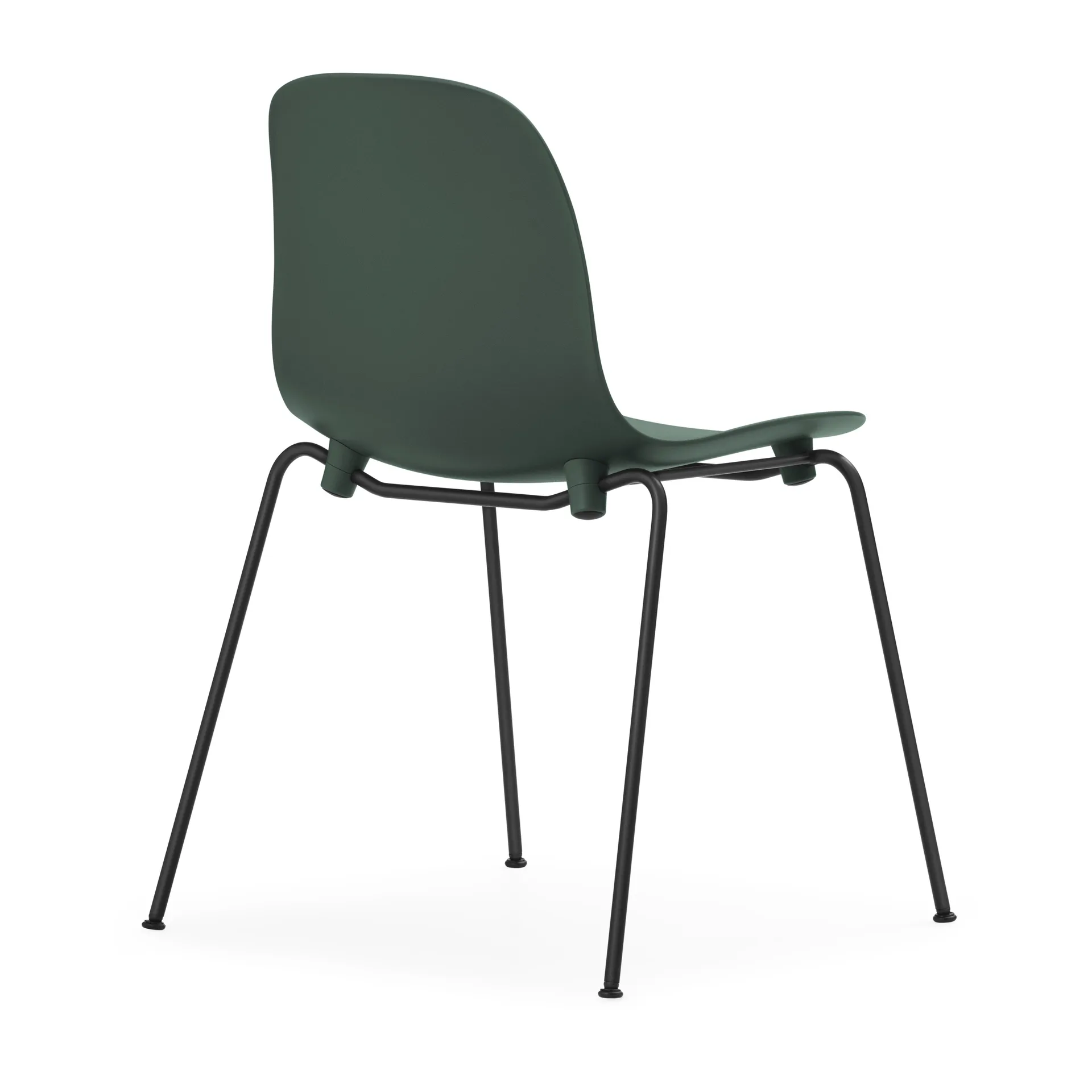 Form Chair stablebar stol svarte ben 2-pk, Grønn,  Normann Copenhagen