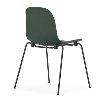 Form Chair stablebar stol svarte ben 2-pk, Grønn - Normann Copenhagen