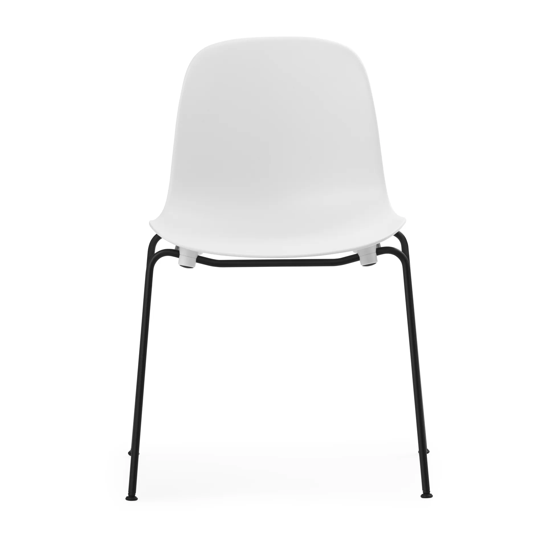 Form Chair stablebar stol svarte ben 2-pk, Hvit Normann Copenhagen