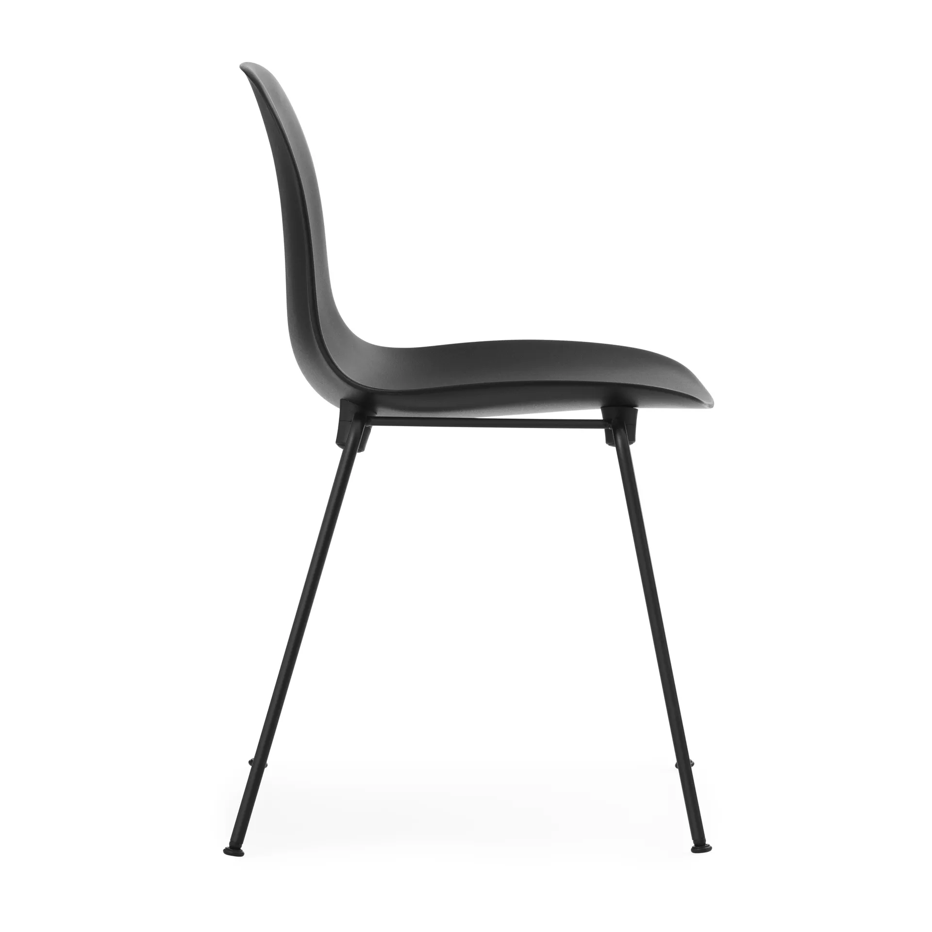 Form Chair stablebar stol svarte ben 2-pk, Svart Normann Copenhagen