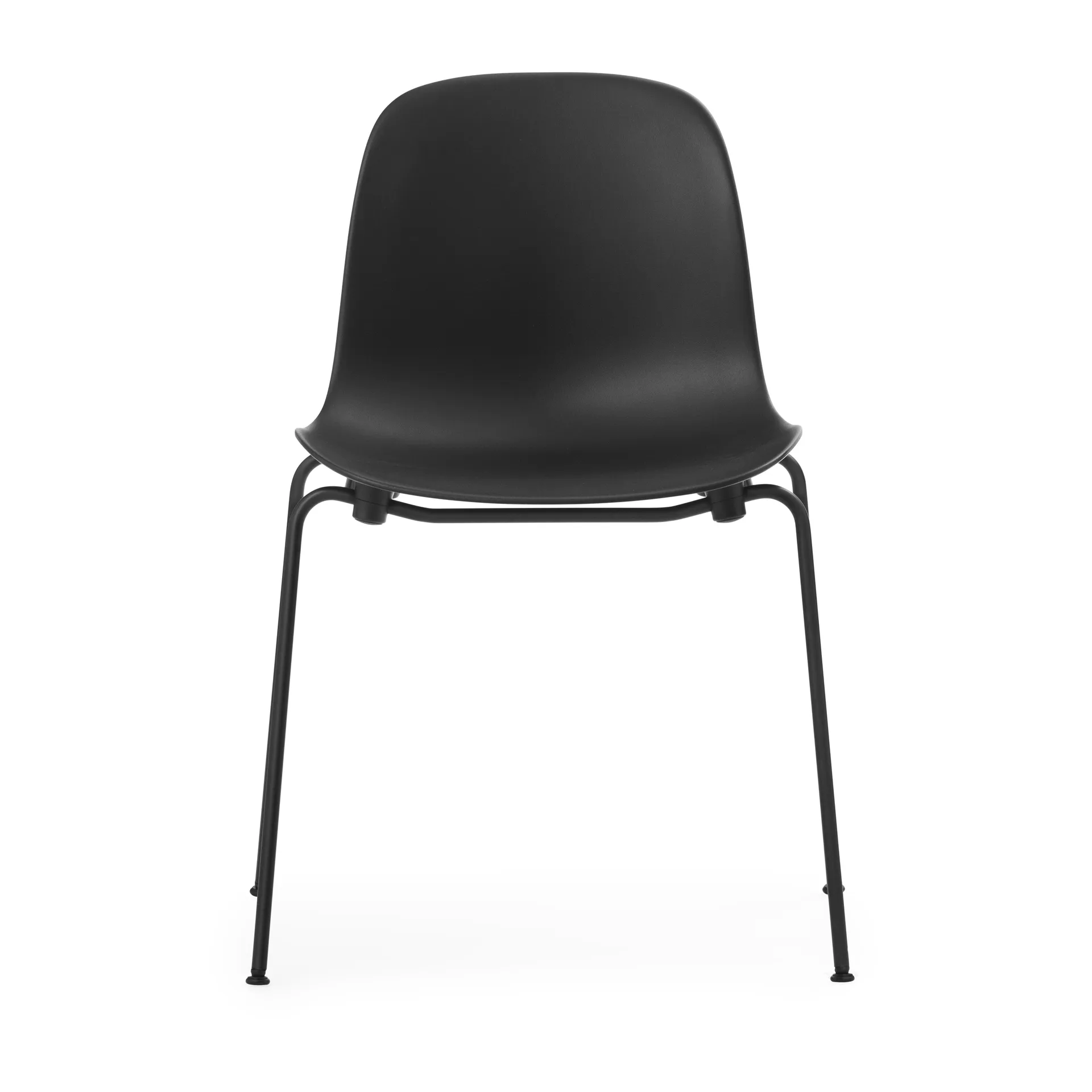 Form Chair stablebar stol svarte ben 2-pk, Svart Normann Copenhagen