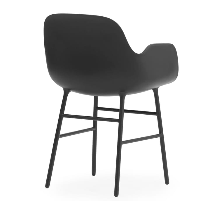 Form karmstol metallbein, Svart Normann Copenhagen