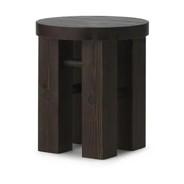 Fyr rund krakk 45 cm - Dark brown, Ø40x45 cm - Normann Copenhagen