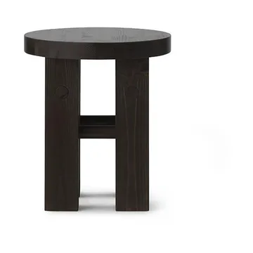 Fyr rund krakk 45 cm - Dark brown, Ø40x45 cm - Normann Copenhagen