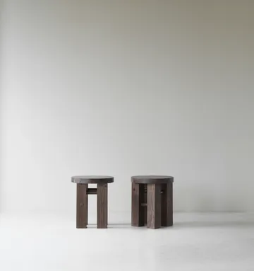 Fyr rund krakk 45 cm - Dark brown, Ø40x45 cm - Normann Copenhagen