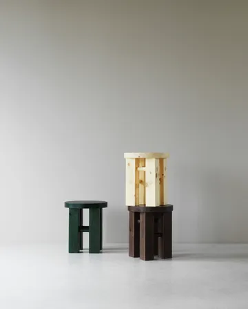 Fyr rund krakk 45 cm - Dark brown, Ø40x45 cm - Normann Copenhagen