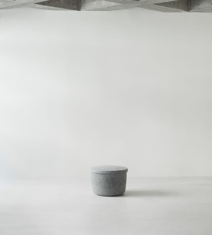 Hide Storage sittepuff liten, Grå Normann Copenhagen