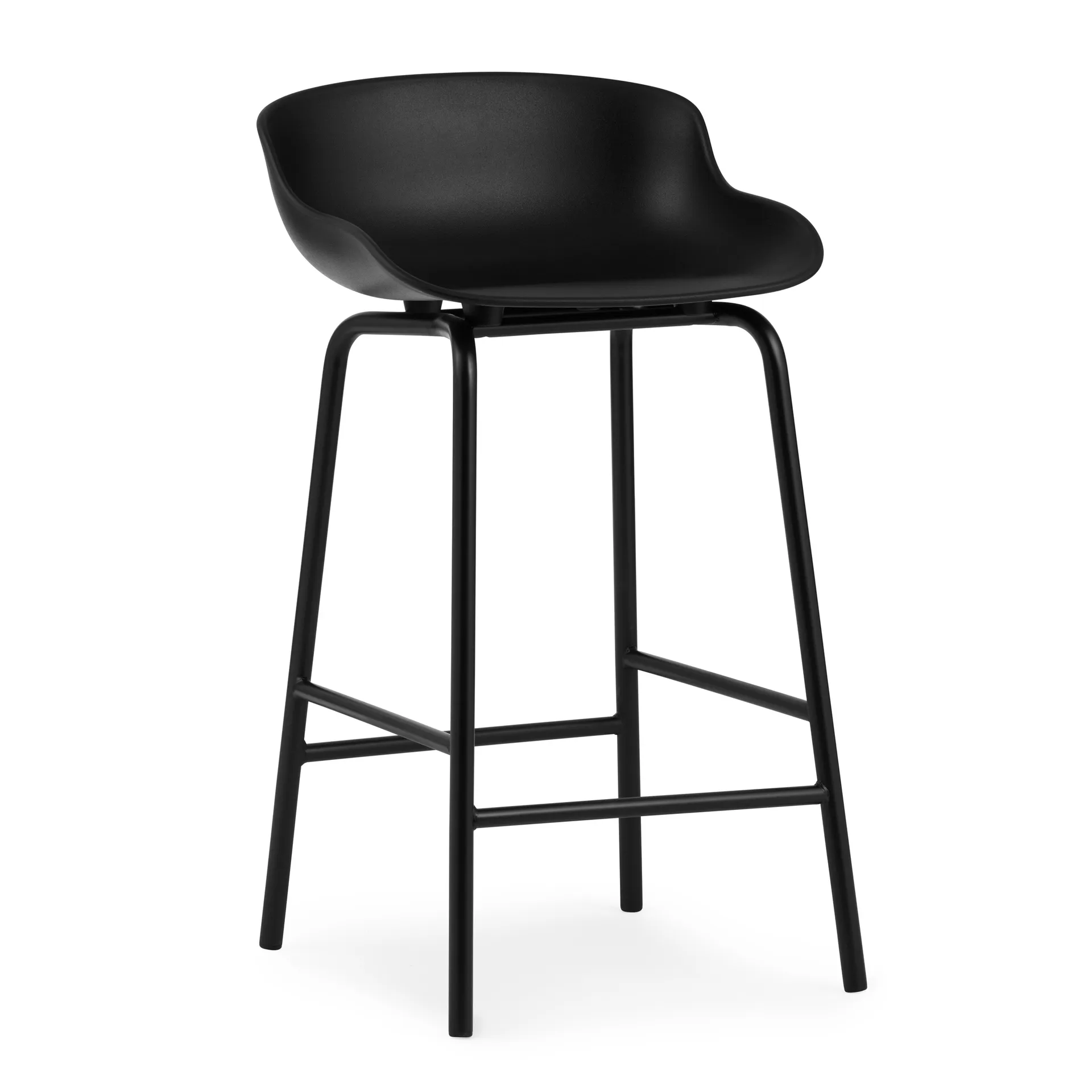 Hyg barstol metallben 65 cm, Sort Normann Copenhagen
