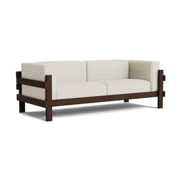 Kube sofa - Brunlakkert furu-stoff Remix 223 Beige, 220 cm - Normann Copenhagen