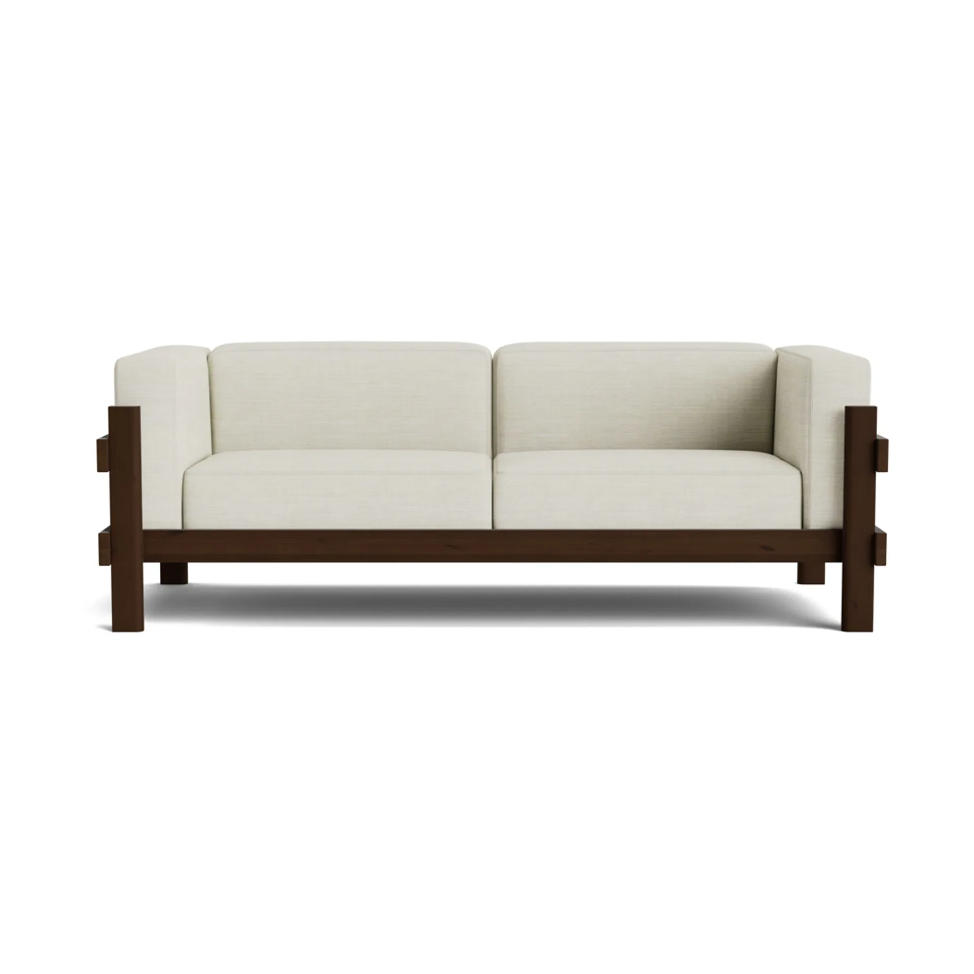 Kube sofa, Brunlakkert furu-stoff Remix 223 Beige, 220 cm Normann Copenhagen