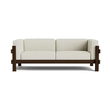 Kube sofa - Brunlakkert furu-stoff Remix 223 Beige, 220 cm - Normann Copenhagen