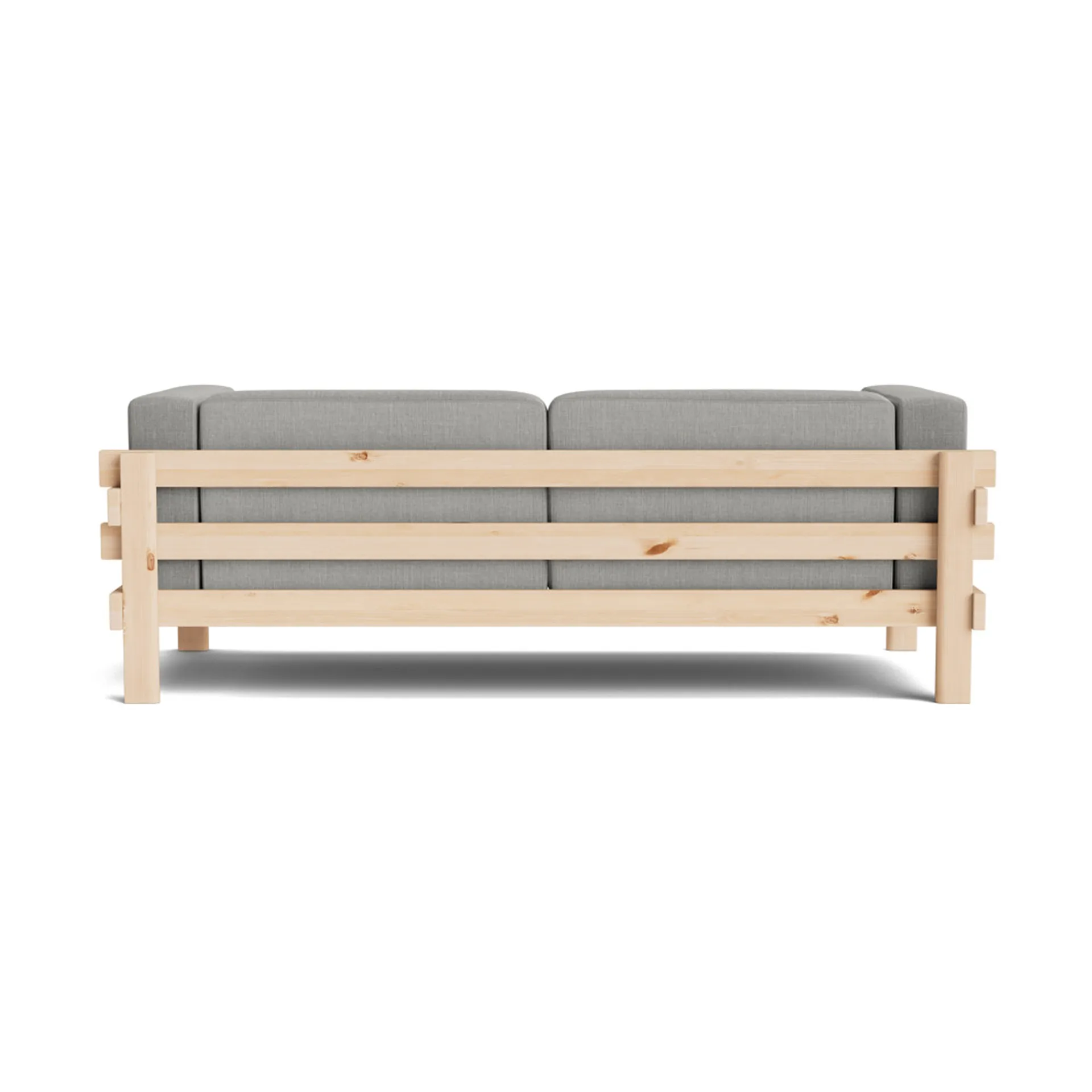 Kube sofa, Lakkert furu-stoff Remix 143 Grey, 220 cm Normann Copenhagen
