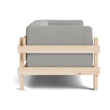 Kube sofa - Lakkert furu-stoff Remix 143 Grey, 220 cm - Normann Copenhagen