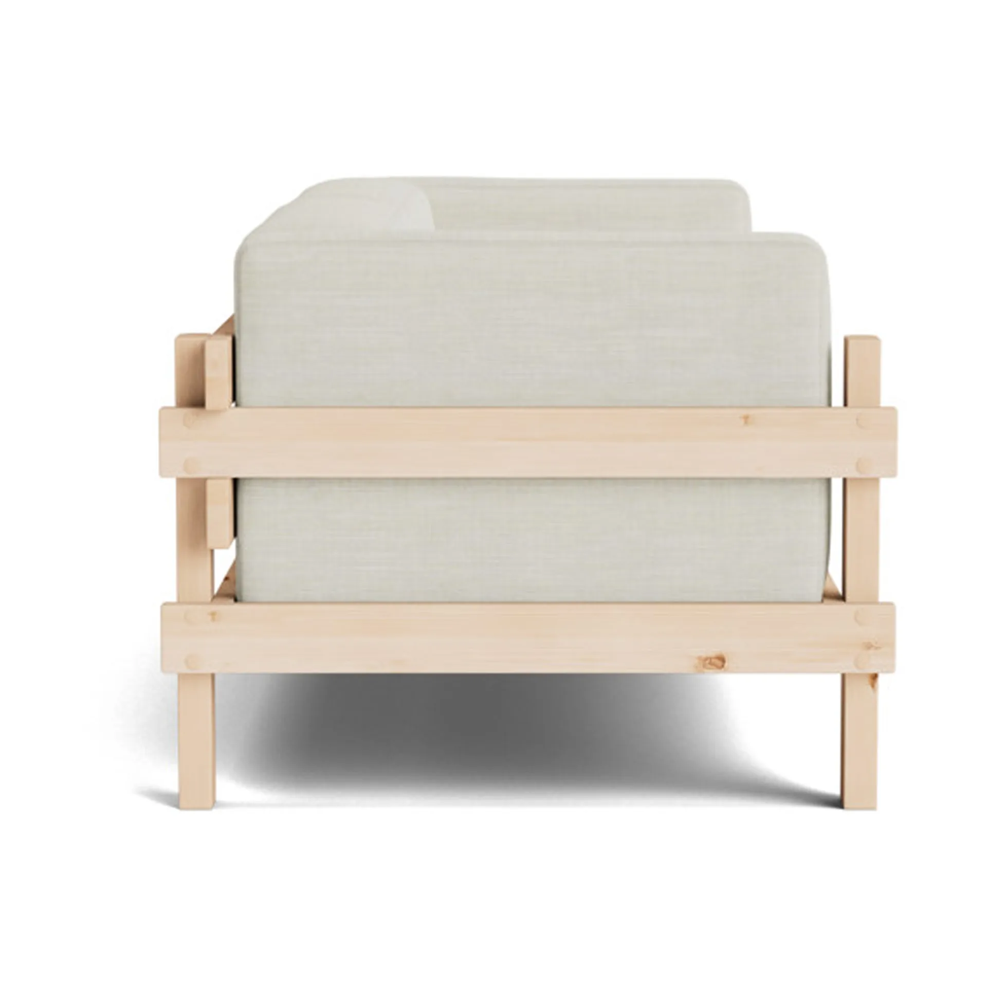 Kube sofa, Lakkert furu-stoff Remix 223 Beige, 220 cm Normann Copenhagen