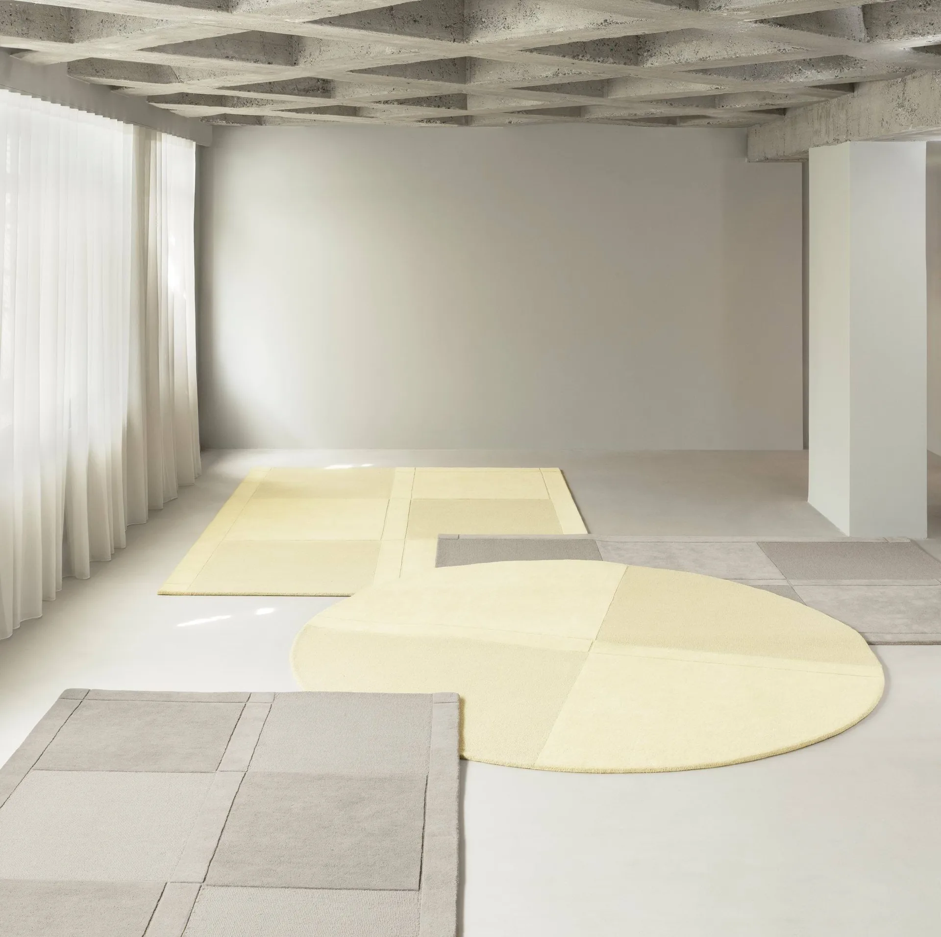 Level ullteppe, Warm grey, 170x240 cm Normann Copenhagen