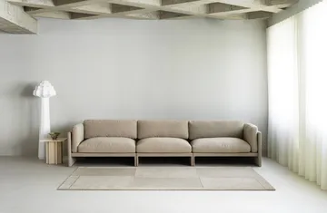 Level ullteppe - Warm grey, 250x350 cm - Normann Copenhagen