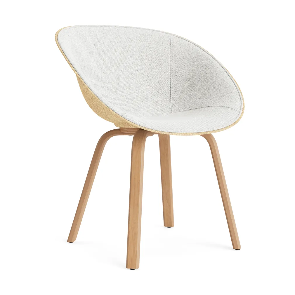 Mat Armchair karmstol  fremsidepolstring, Hallingdal 110-hemp-beech Normann Copenhagen