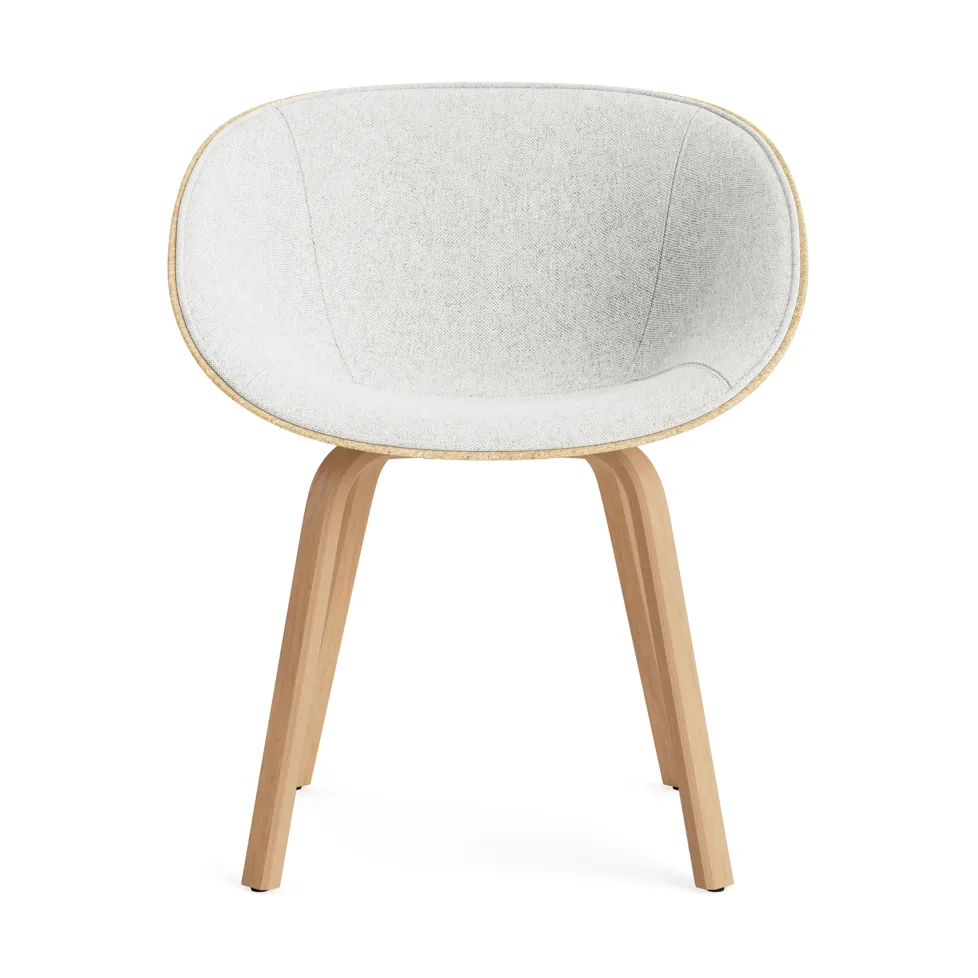Mat Armchair karmstol  fremsidepolstring, Hallingdal 110-hemp-beech Normann Copenhagen