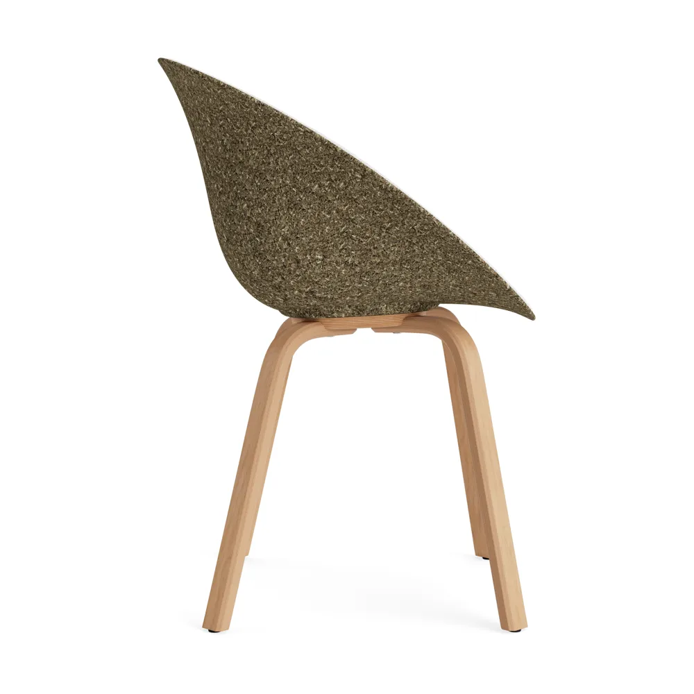 Mat Armchair karmstol  fremsidepolstring, Hallingdal 110-seaweed-beech Normann Copenhagen