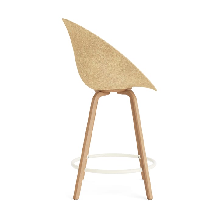 Mat Bar Armchair armlenestol 65 cm, Hemp-beech-cream steel Normann Copenhagen