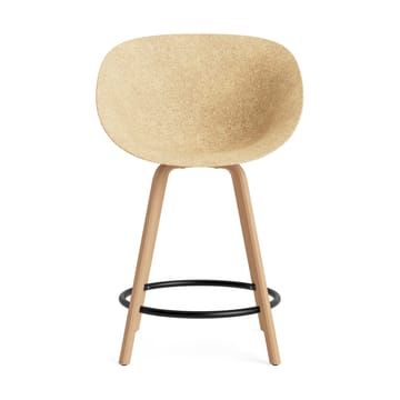 Mat Bar Armchair armlenestol 65 cm - Hemp-bøk-svart stål - Normann Copenhagen