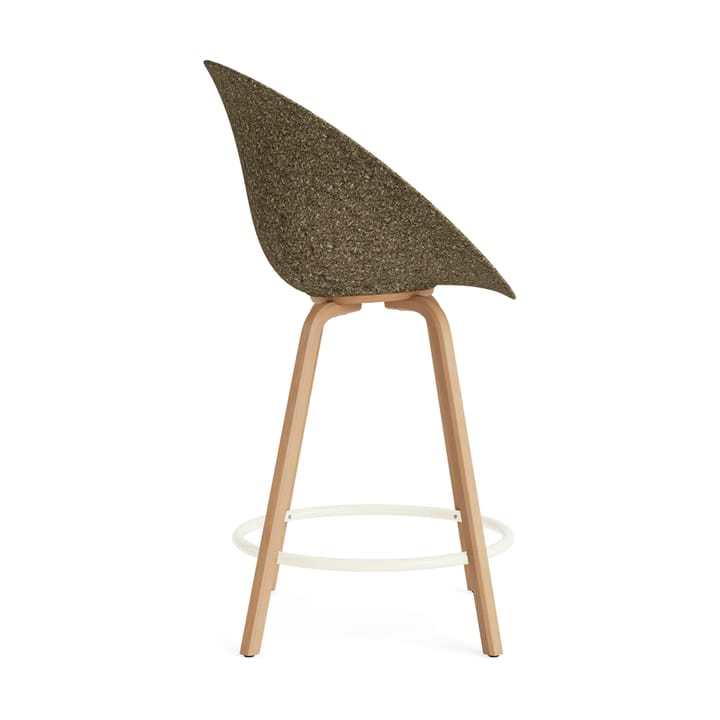 Mat Bar Armchair armlenestol 65 cm, Seaweed-bøk-cream steel Normann Copenhagen