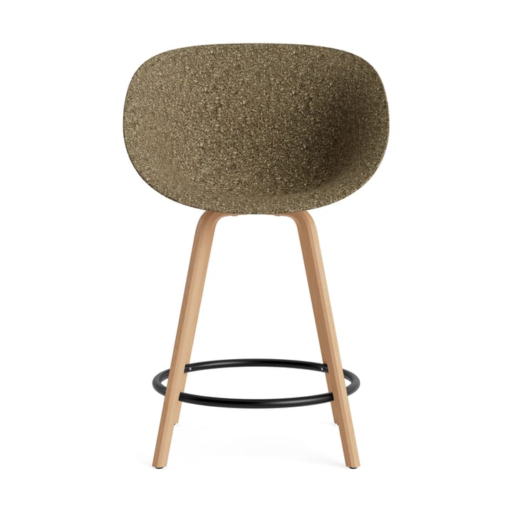Mat Bar Armchair armlenestol 65 cm, Seaweed-bøk-svart stål Normann Copenhagen