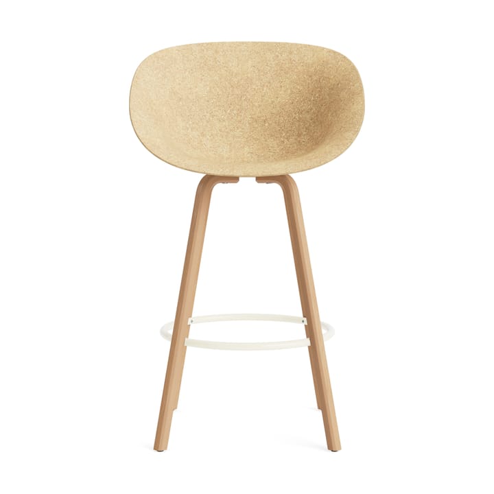 Mat Bar Armchair armlenestol 75 cm, Hemp-bøk-krem stål Normann Copenhagen