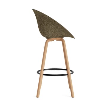 Mat Bar Armchair armlenestol 75 cm - Seaweed-bøk-svart stål - Normann Copenhagen