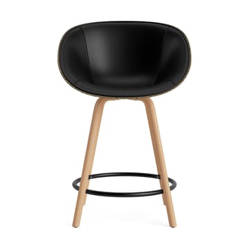 Mat Bar Armchair armlenestol forsidekledd 65 cm - Ultra 41599-seaweed-beech-black steel - Normann Copenhagen