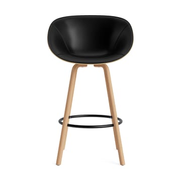 Mat Bar Armchair armlenestol framsideklädd 75 cm - Ultra 41599-hemp-bøk-svart stål - Normann Copenhagen