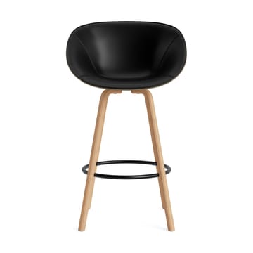 Mat Bar Armchair armlenestol framsideklädd 75 cm - Ultra 41599-seaweed-beech-black steel - Normann Copenhagen