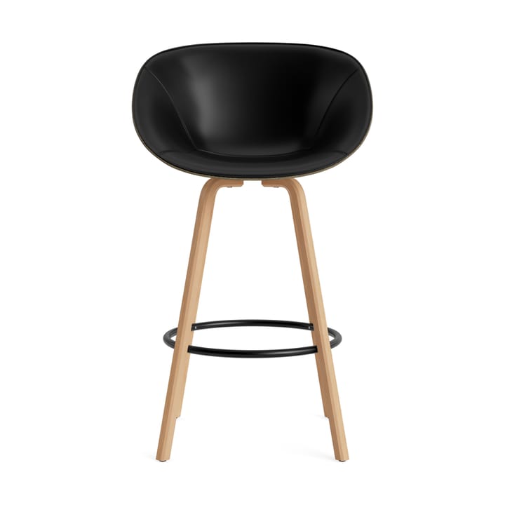 Mat Bar Armchair armlenestol framsideklädd 75 cm, Ultra 41599-seaweed-beech-black steel Normann Copenhagen