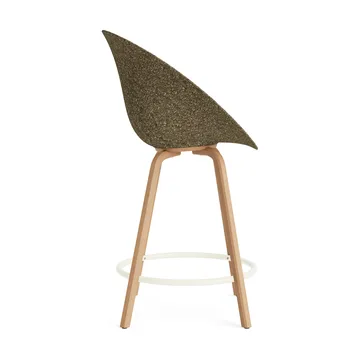 Mat Bar Armchair karmstol 65 cm - Seaweed-beech-cream steel - Normann Copenhagen