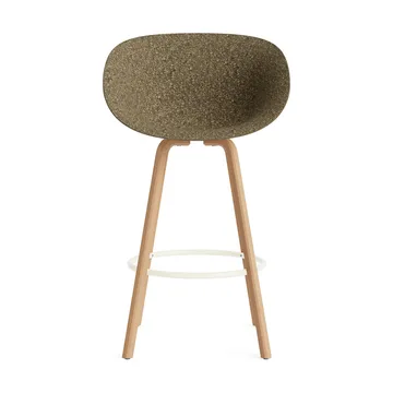 Mat Bar Armchair karmstol 75 cm - Seaweed-beech-cream steel - Normann Copenhagen