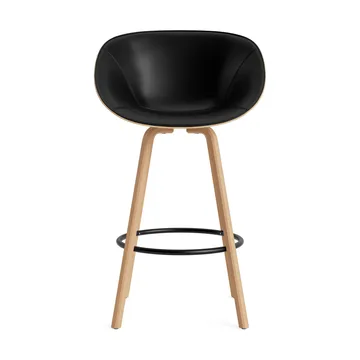 Mat Bar Armchair karmstol  fremsidepolstring 75 cm - Ultra 41599-hemp-beech-black steel - Normann Copenhagen