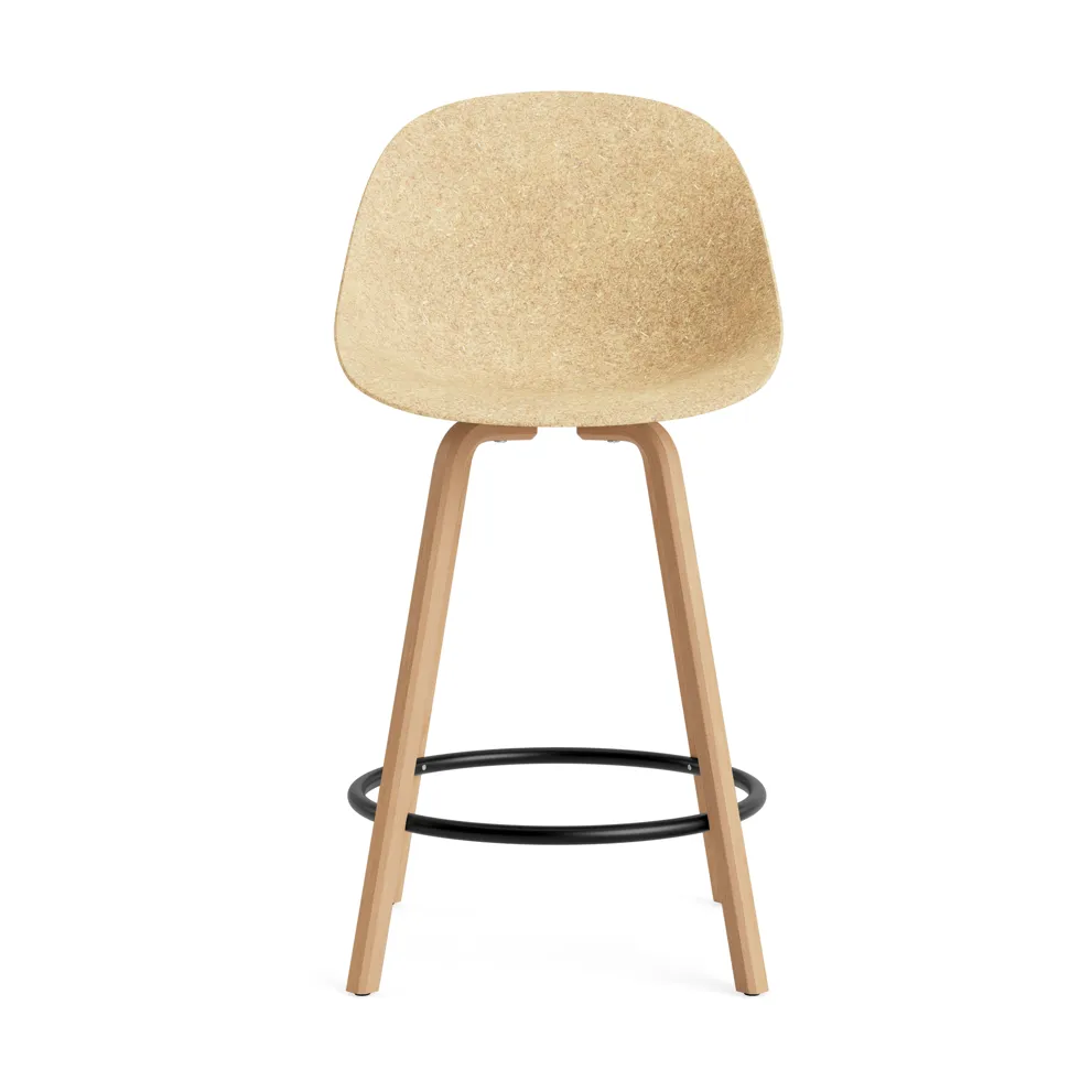 Mat Bar Chair barstol 65 cm, Hemp-beech-black steel Normann Copenhagen