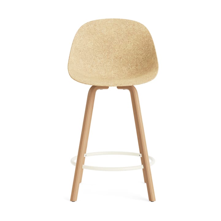 Mat Bar Chair barstol 65 cm, Hemp-bøk-cream steel Normann Copenhagen