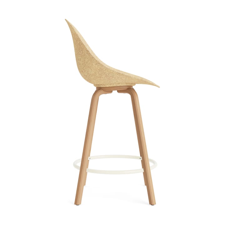 Mat Bar Chair barstol 65 cm, Hemp-bøk-cream steel Normann Copenhagen